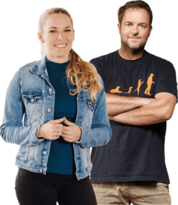 Conny Sporrer und Martin Rütter